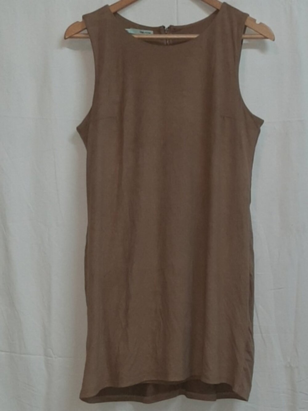 Maurices Sleeveless Suede Like Tan Dress Small